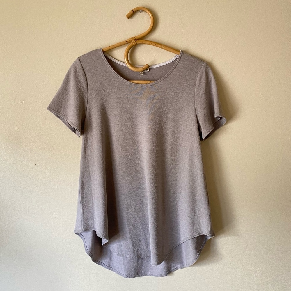 Aritzia Wilfred Free Grey Esther T Shirt